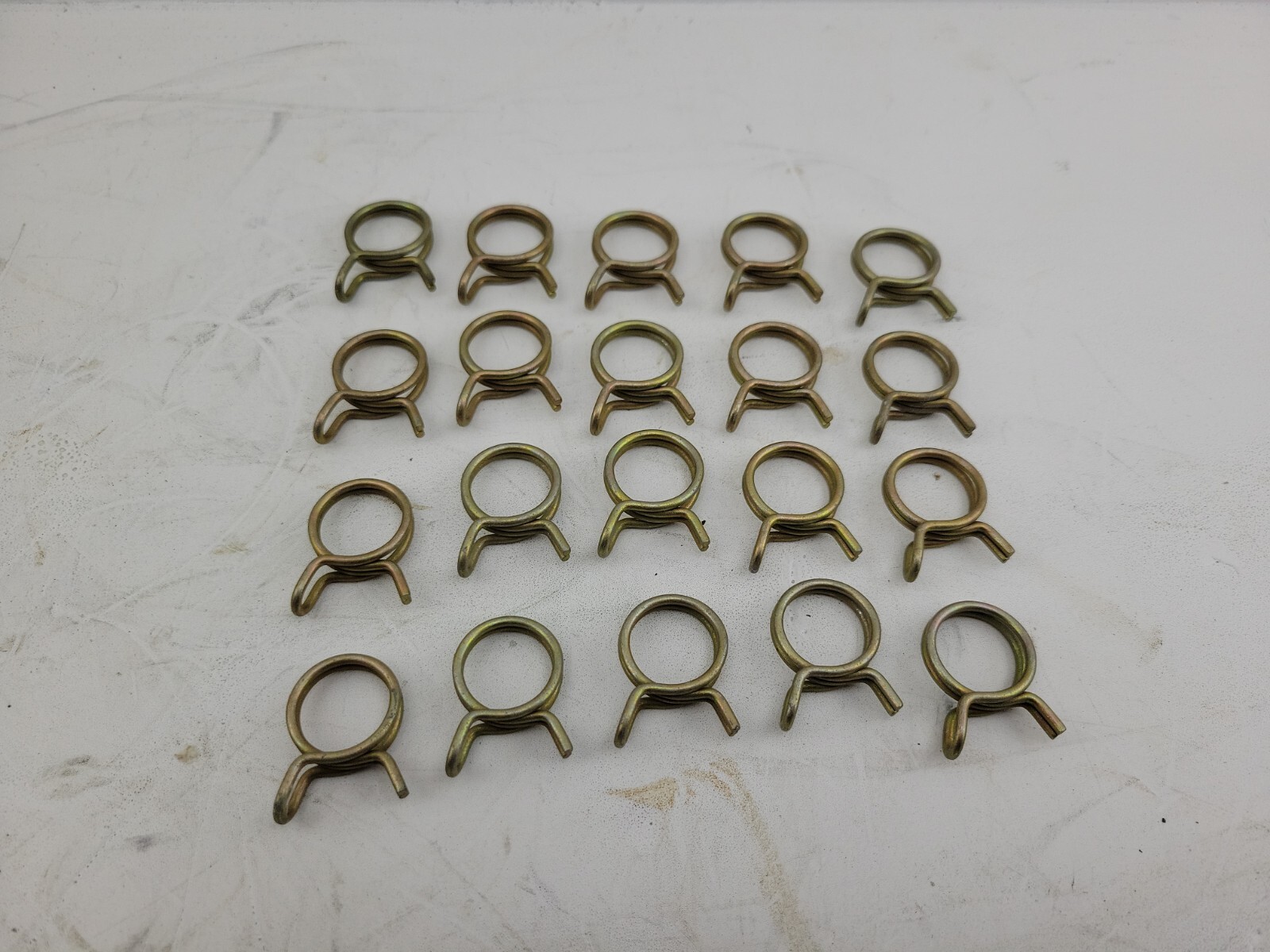 25pcs, Heavy Double Wire Spring Hose Clamp, Hose Band Clips 3/4", 19MM (2C5)