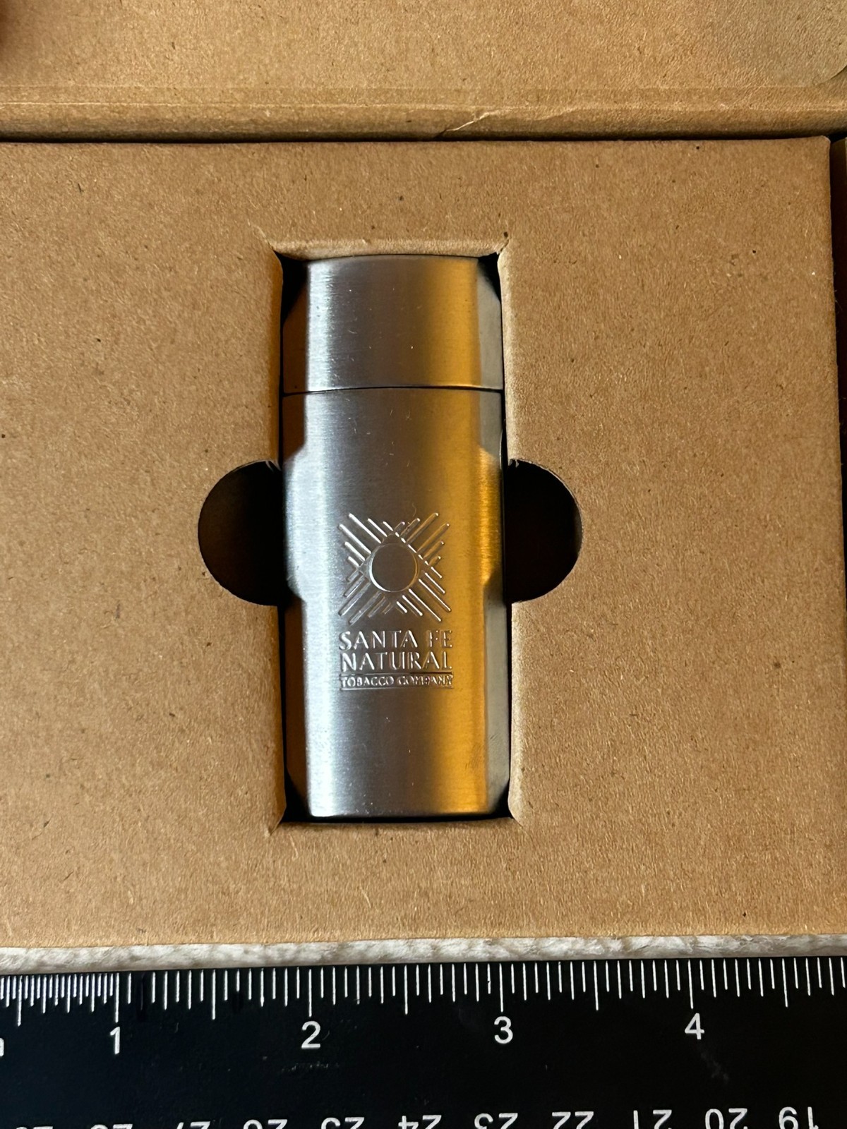 Santa Fe Natural Tobacco ZIA METAL Pocket Ashtray NEVER USED American Spirit Cig