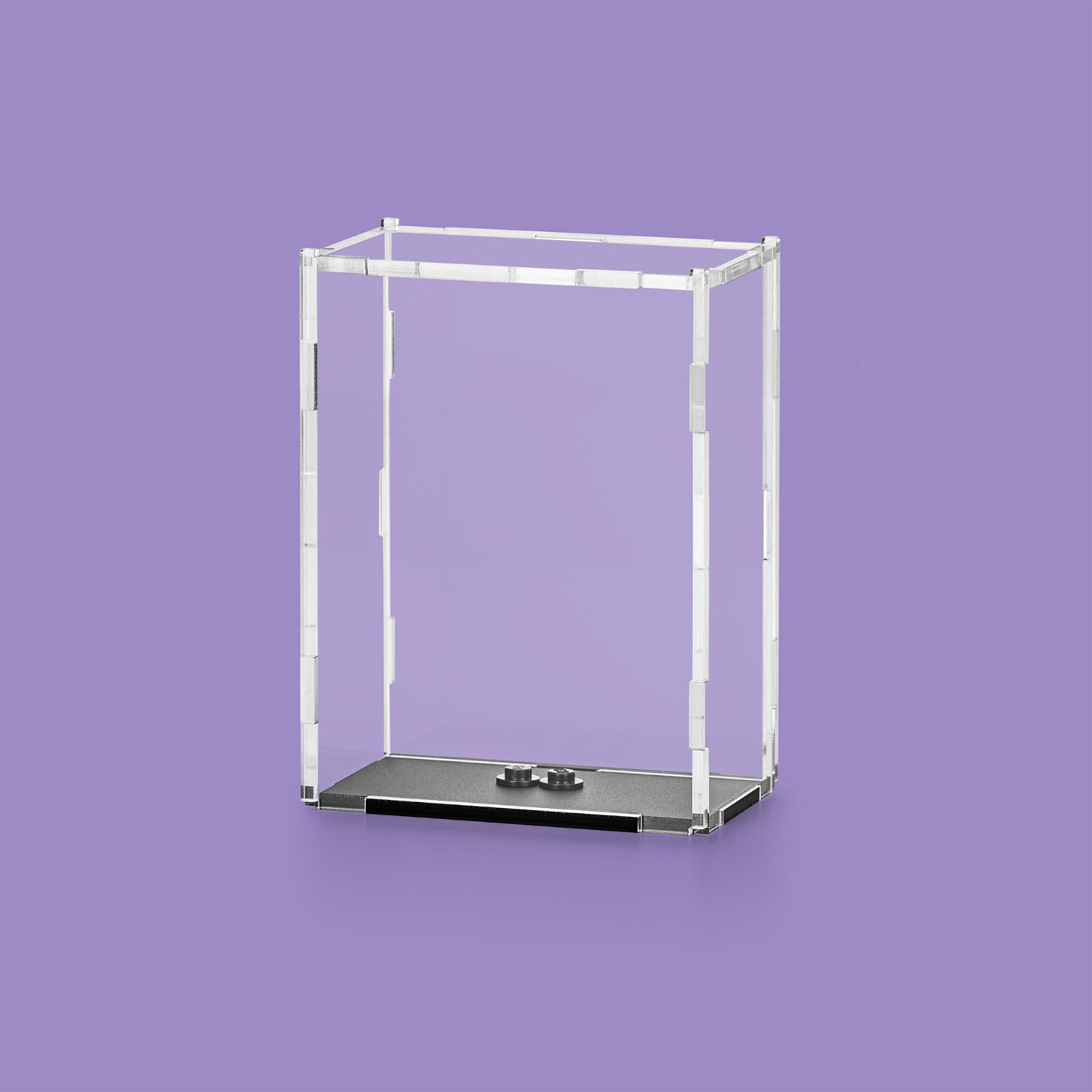 Display case for LEGO minfigures with collectible card holder