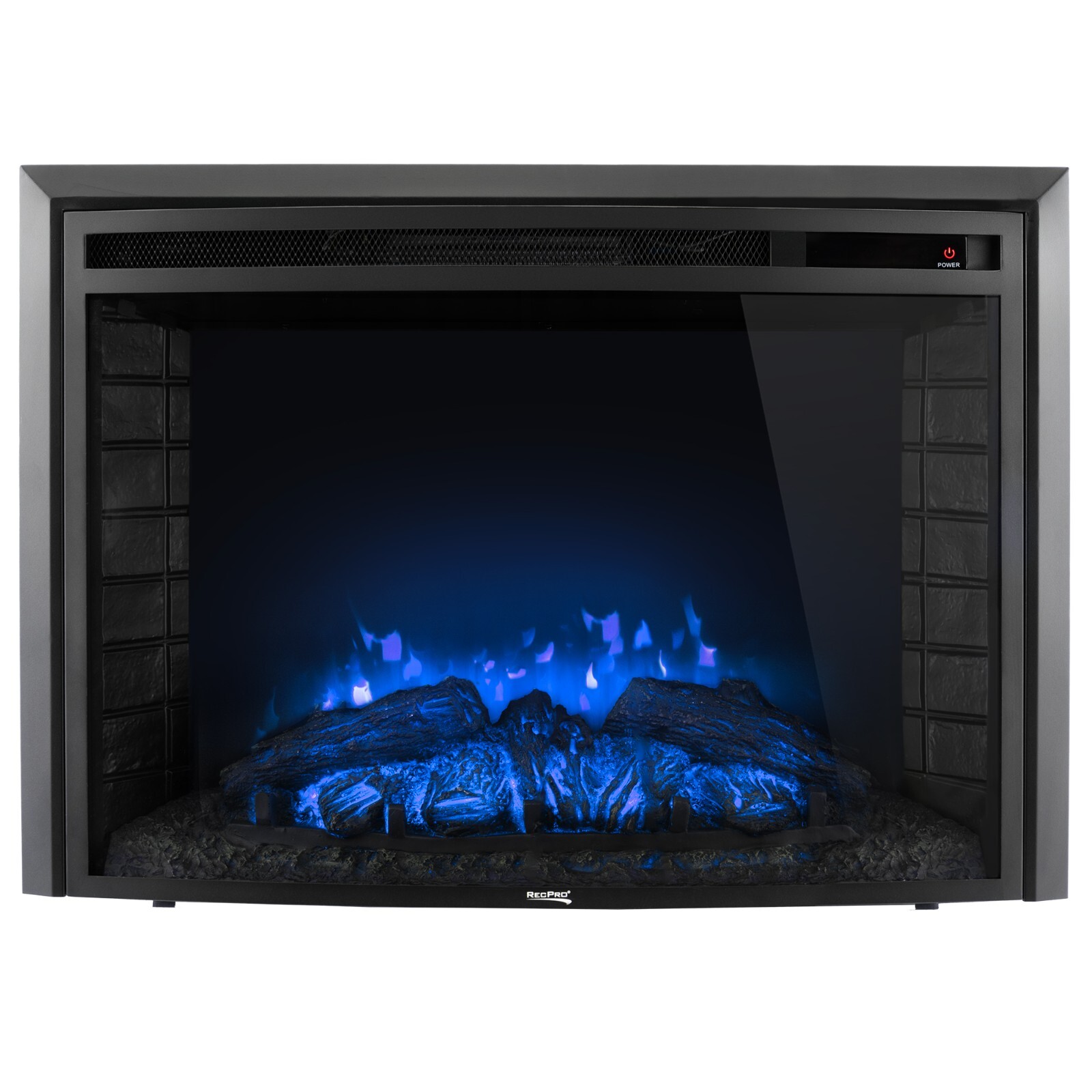 RecPro RV 30" Electric Fireplace | 26" Cutout | 120V | 3 Color Modes