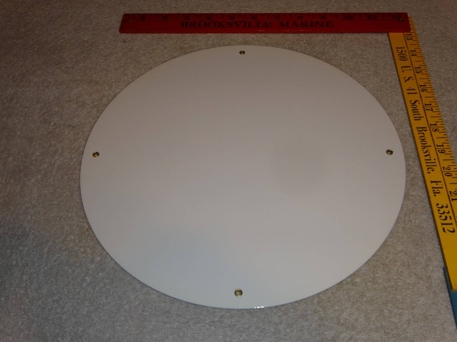 VINTAGE AMERICAN GASOLINE POWERFUL EAGLE 11 3/4" PORCELAIN METAL GAS & OIL SIGN