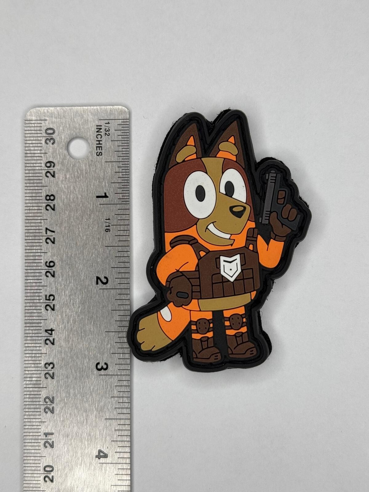 Bluey Tactical Patch PVC Hook Loop GBRS Fog SUPDEF Military Airsoft Police