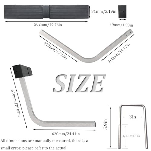 Boat Trailer Guide 20'' 316L Stainless Steel with Aluminum Alloy Square Tube