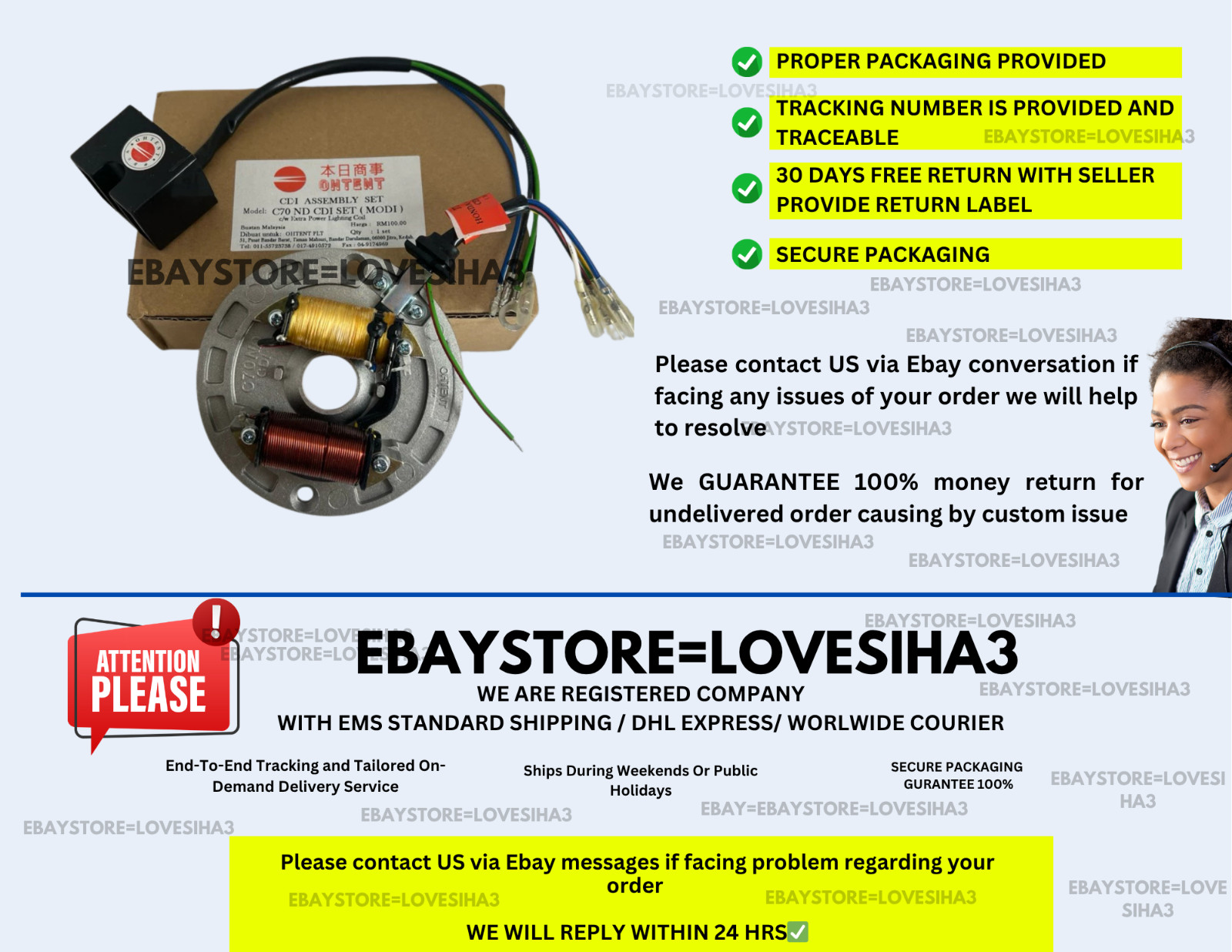 Electronic Ignition CDI Conversion Kit Fit For Honda CT70 CT70H XL70 ATC70 GBO