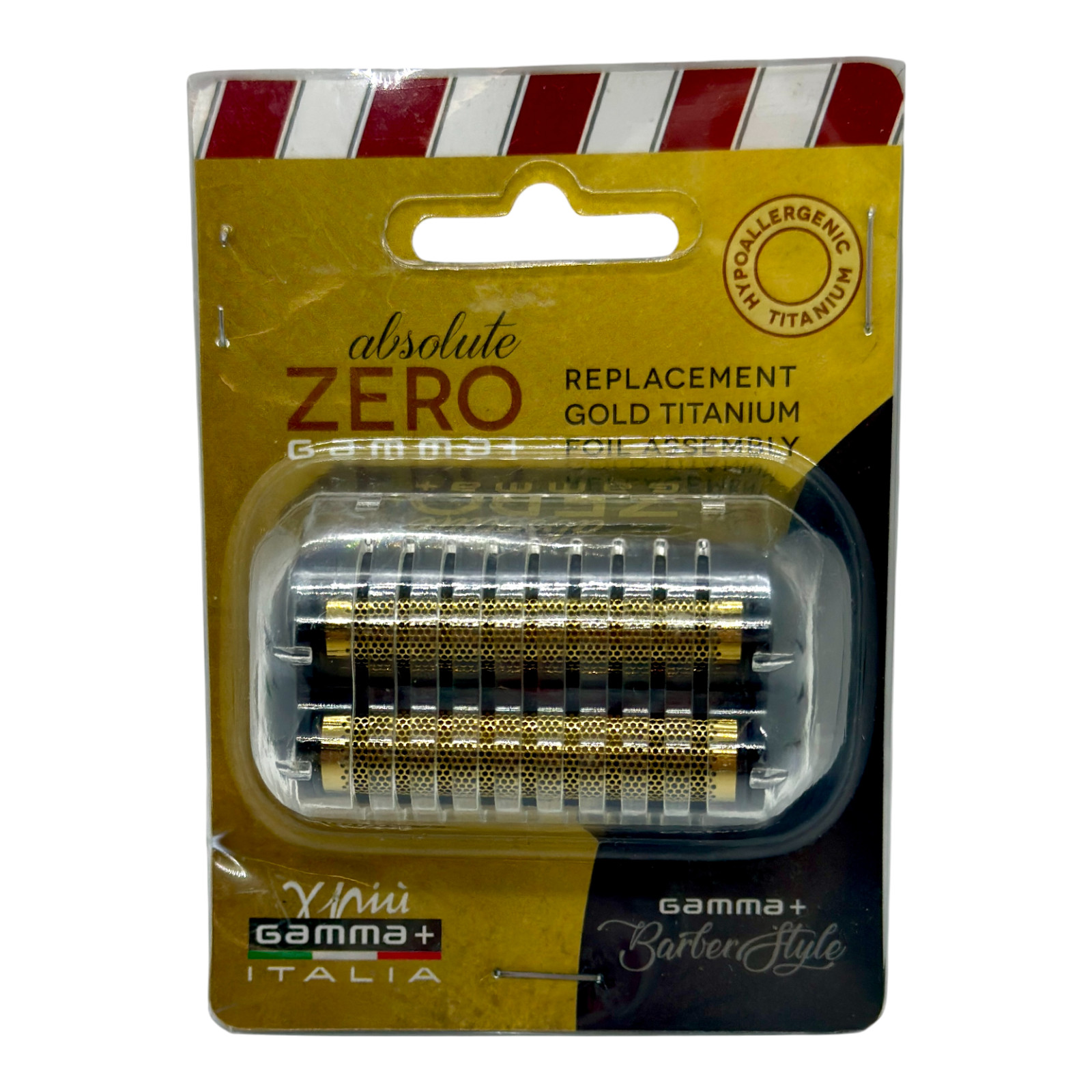 Gamma+ Absolute Zero Replacement Gold Titanium Foils – Fits Absolute Zero Shaver
