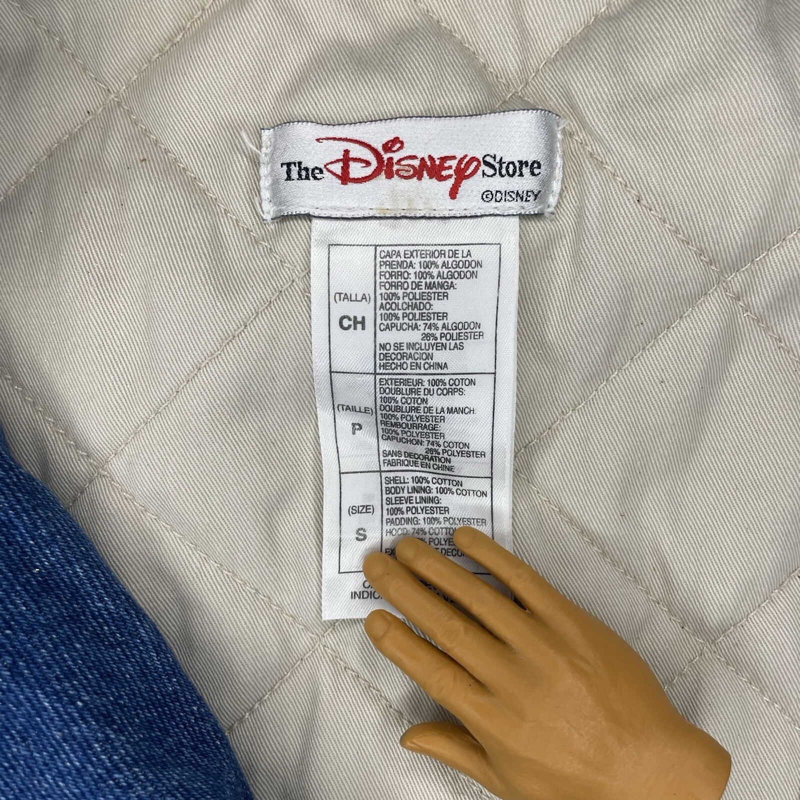 vintage Winnie The Pooh varsity jacket Disney denim bomber loyal true crew rare