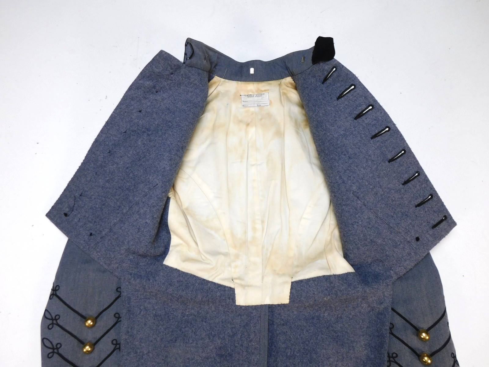 US Military West Point Cadet Dress Jacket 39 Parade Blue Tail Coat Wool Uniform