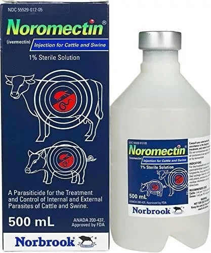 Norbrook  500 mL Cattle Swine wormer dewormer