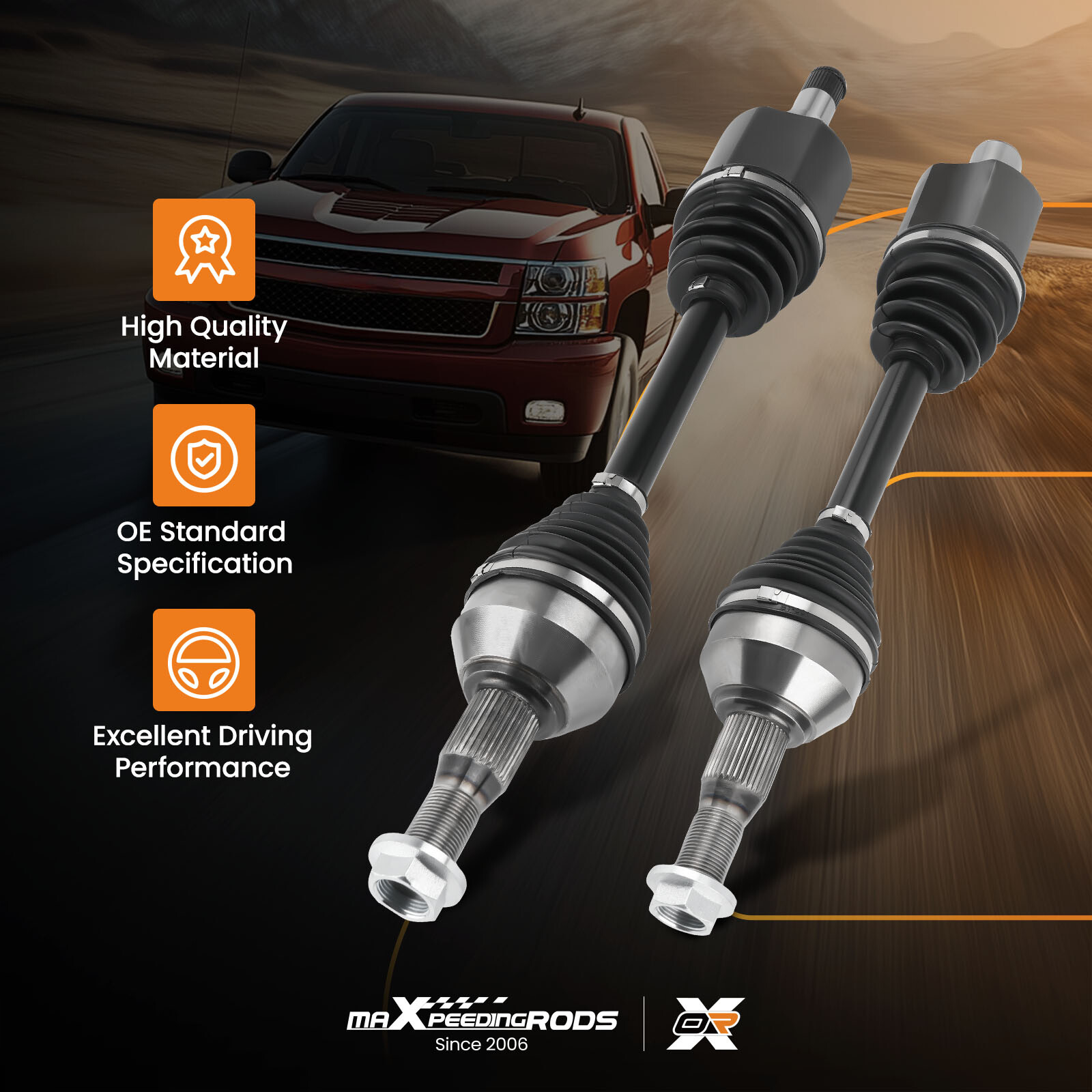 2X Front CV Axles Shafts for Chevy Impala Buick Lacrosse Pontiac Grand Prix