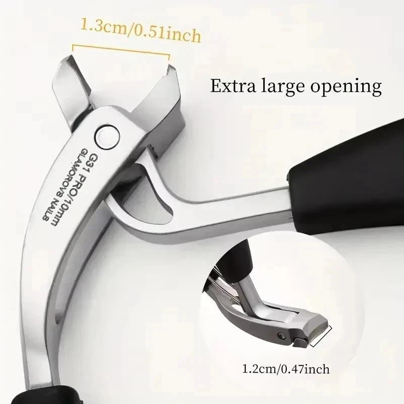 Professional Extra Large Toe Nail Clippers For Thick Nails Heavy Duty Stainless