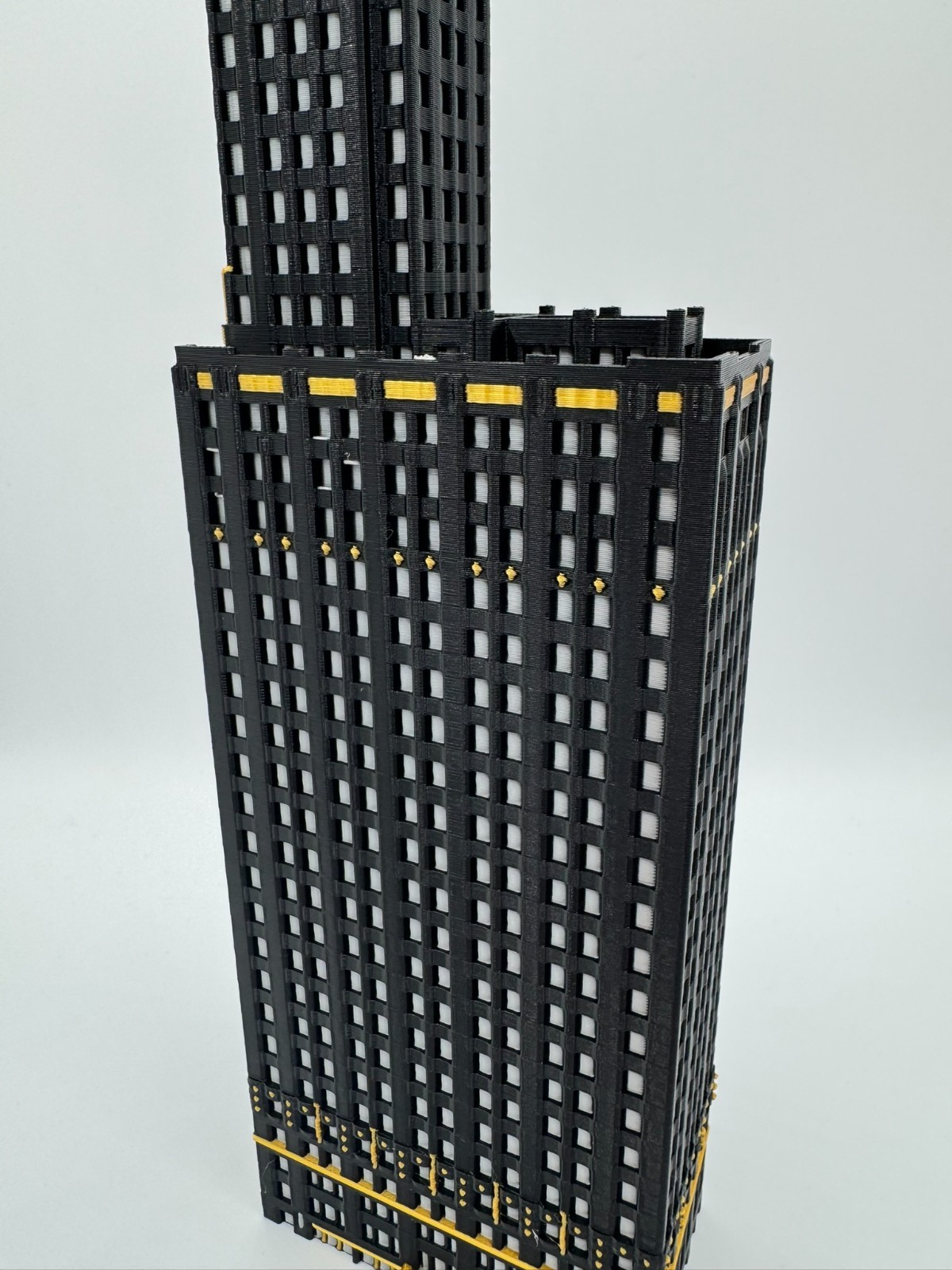Carbide and Carbon Building Model- 3D Printed Full Color