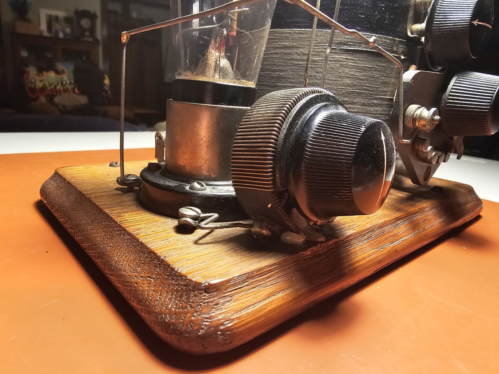 1920’s Antique Homebrew Home Made 1 tube radio