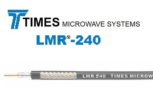 Times Microwave LMR-240 100' No Connectors 50 Ohm Coax Cable - Best Deal!