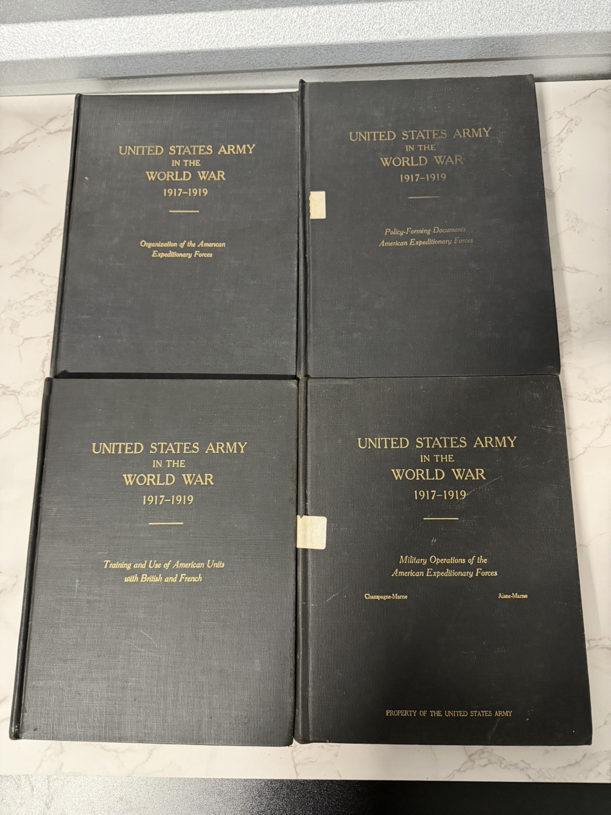 U.S. Army in the World War 1917–1919 — official volumes