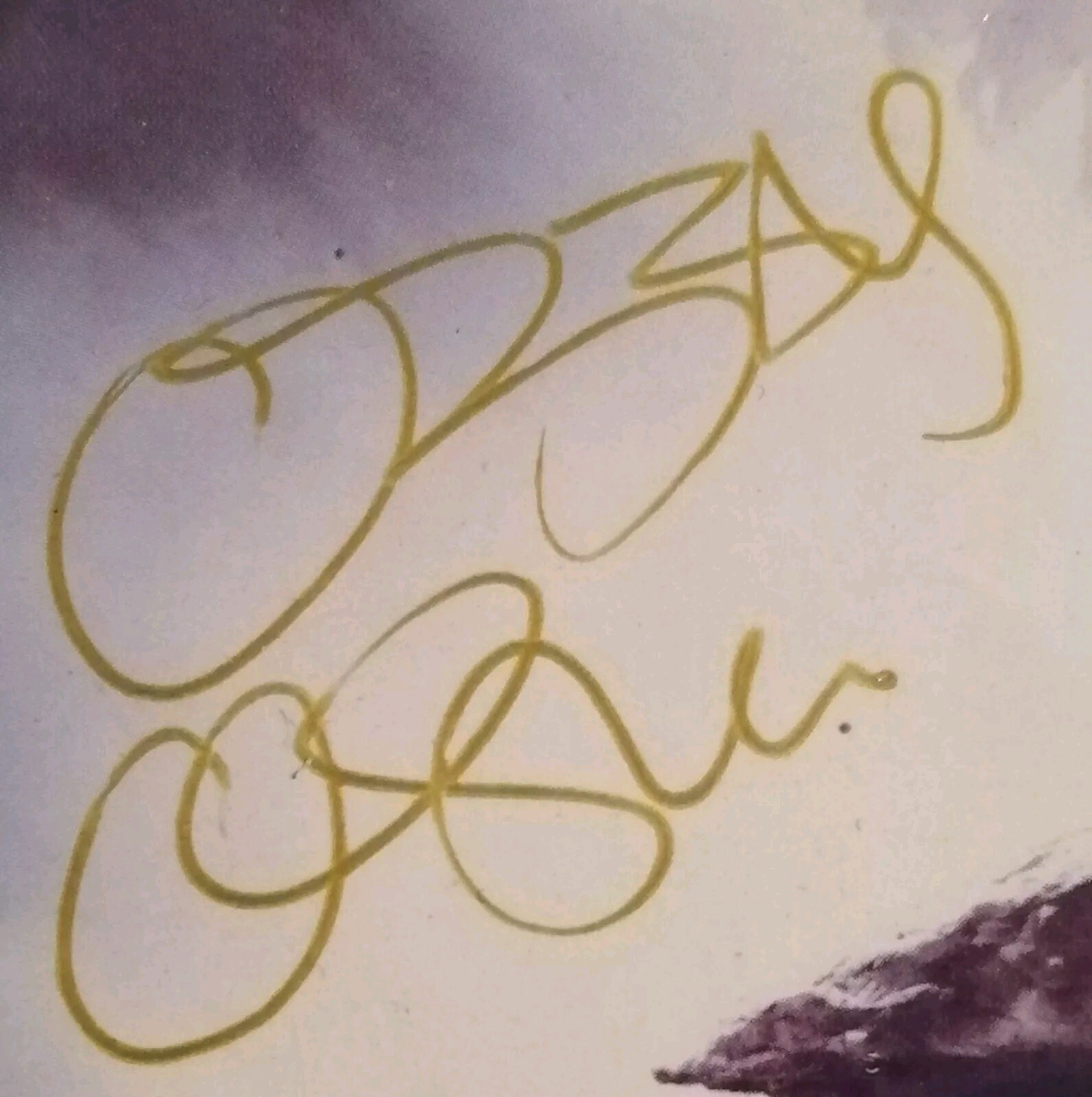 OZZY OSBOURNE IN STORE "SCREAM" CD (COVER ONLY) w/ POSTER back to the beginning