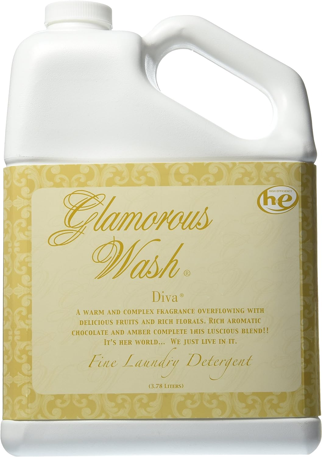 Tyler Candle Company Glamorous Wash Laundry Detergent, Diva, 1 Gallon
