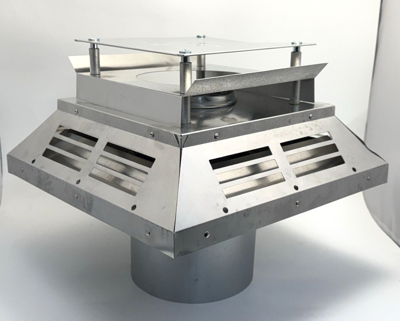 46DVA-HC Horizontal Square Stove Vent Horizontal Termination Cap 4" x 6 5/8"