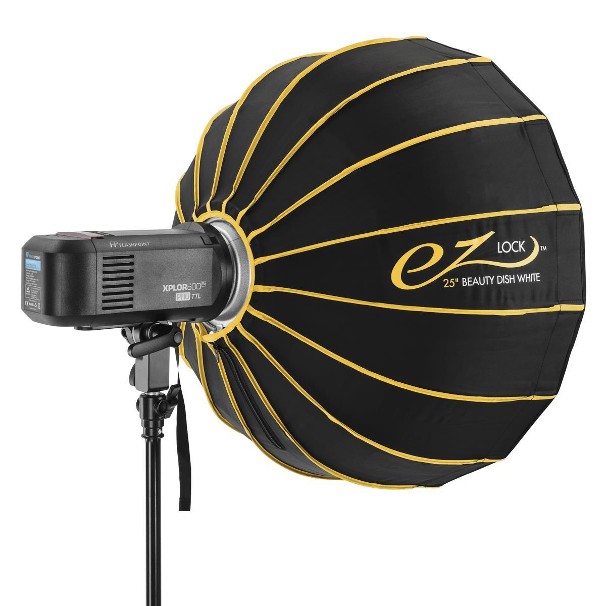 Glow EZ Lock Collapsible White Beauty Dish (25") #EZ-BD-25W