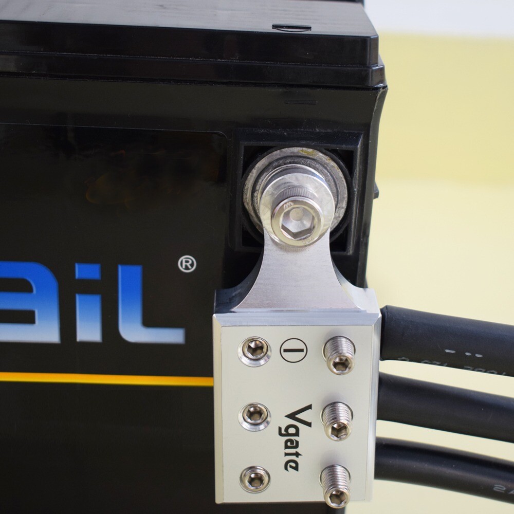 Vgate O6(M10)x2/0 AWG Gauge Post Battery Terminals for Lithium or AGM Lead Acid