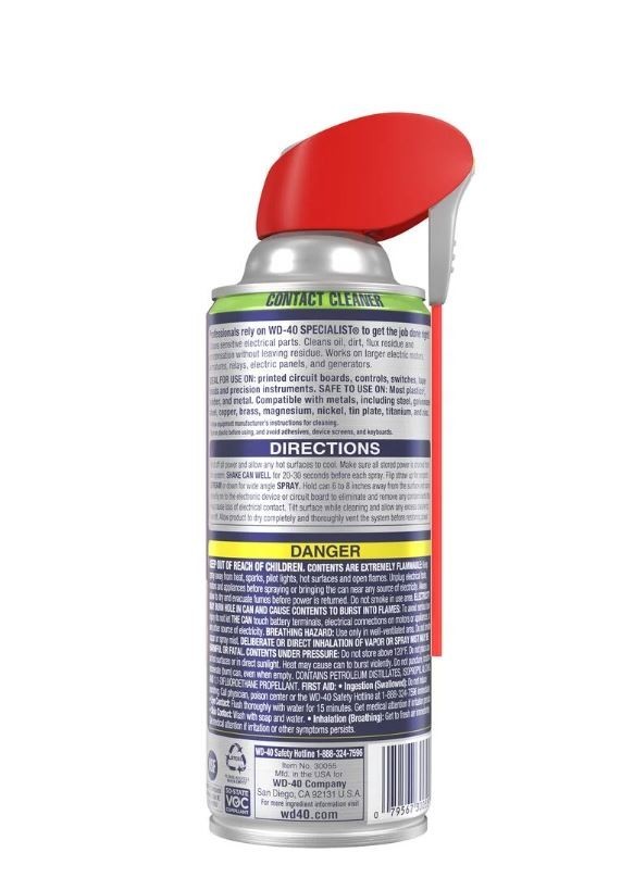 WD-40 Specialist Electrical Contact Cleaner, 11 oz
