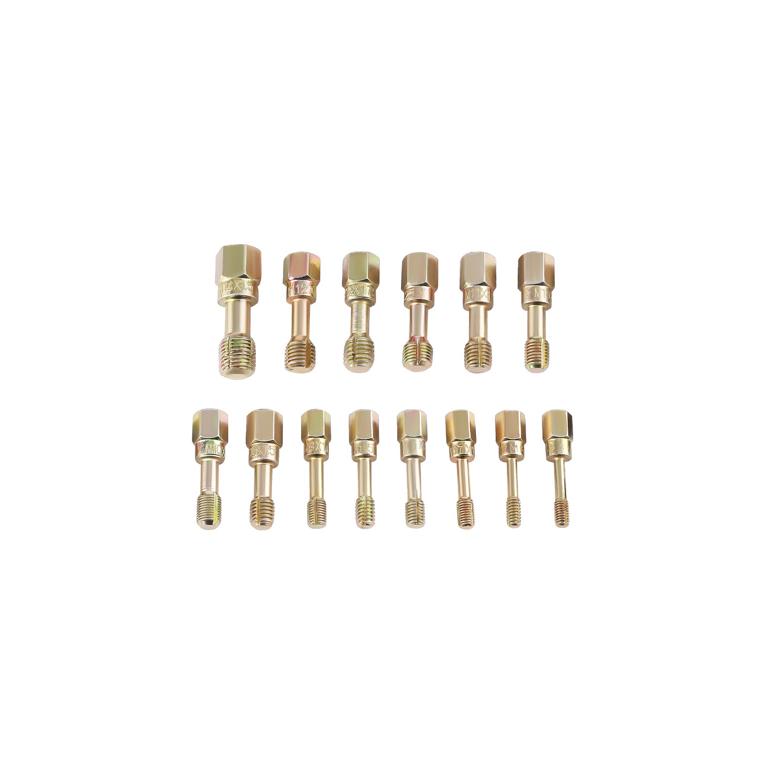 61PCS Thread Chaser Set UNC UNF Metric Thread Restorer Tool Rethreading