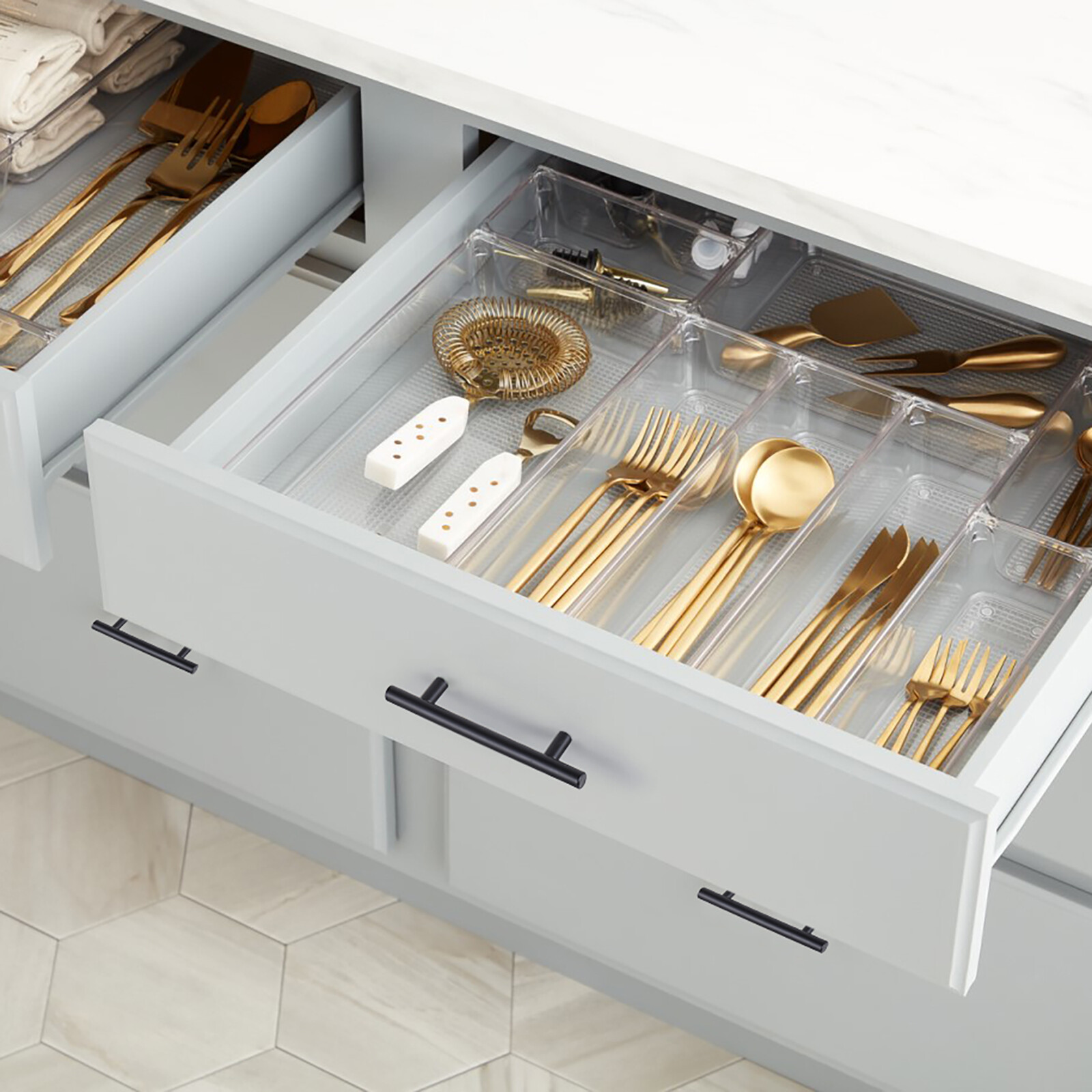 30 Pack Brushed Nickel Cabinet Pulls Stainless Steel Drawer T Bar Door Handles