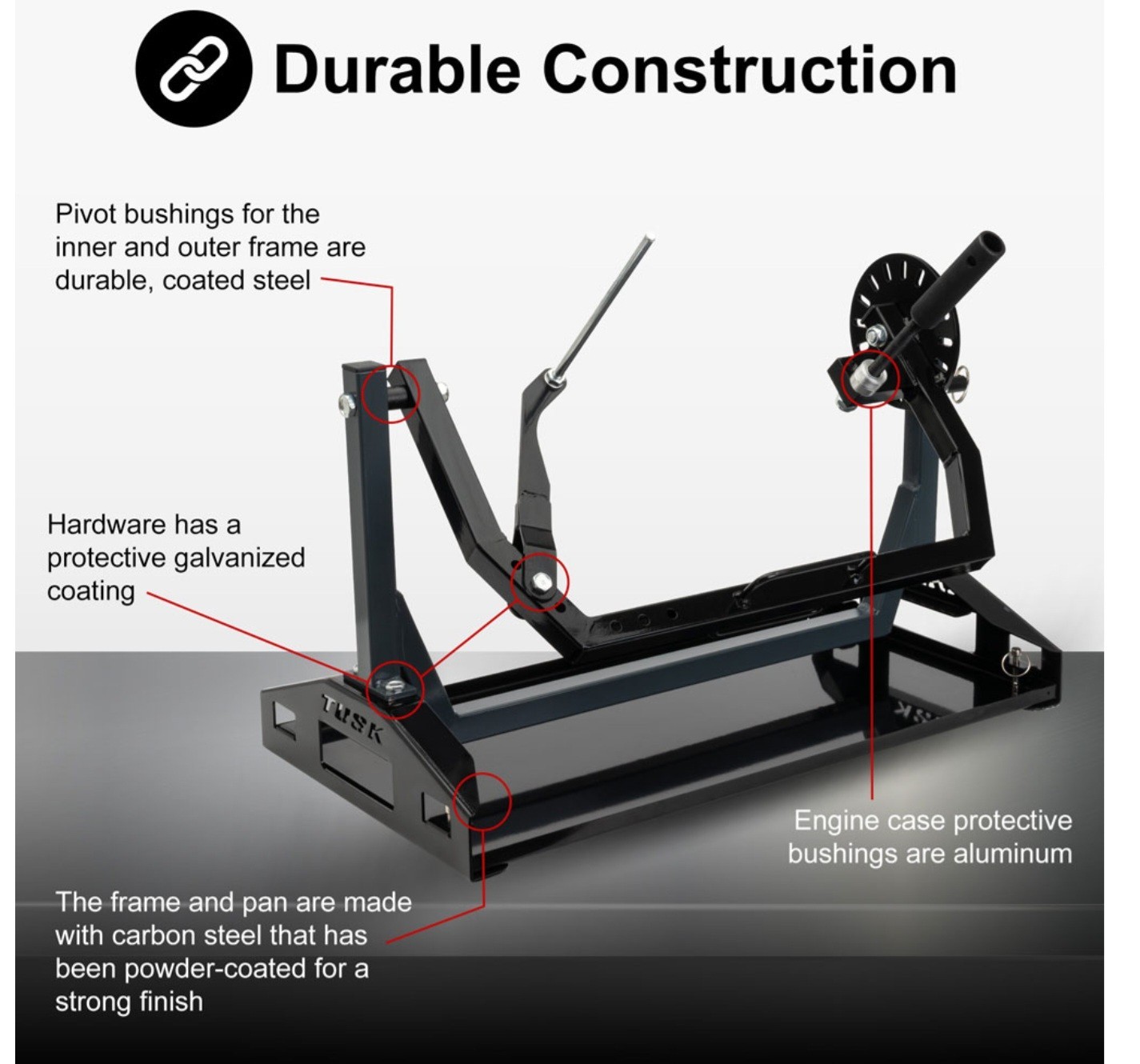 Tusk Motorcycle Engine Rebuild Rotary Stand Dirt Bike ATV Motocross Rotating