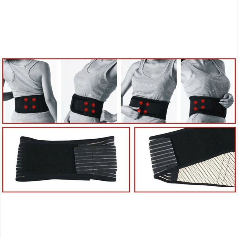 Adjustable Lumbar Support Lower Waist Back Belt Brace Pain Relief For Men Women
