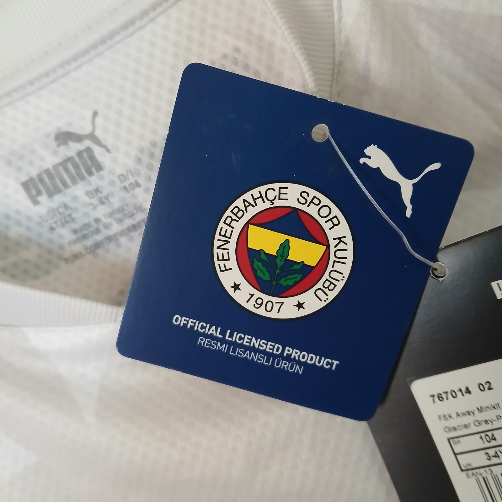 Puma Fenerbahce Soccer Jersey Size 4T Child 4 Toddler NWT Away Football 2021 #10