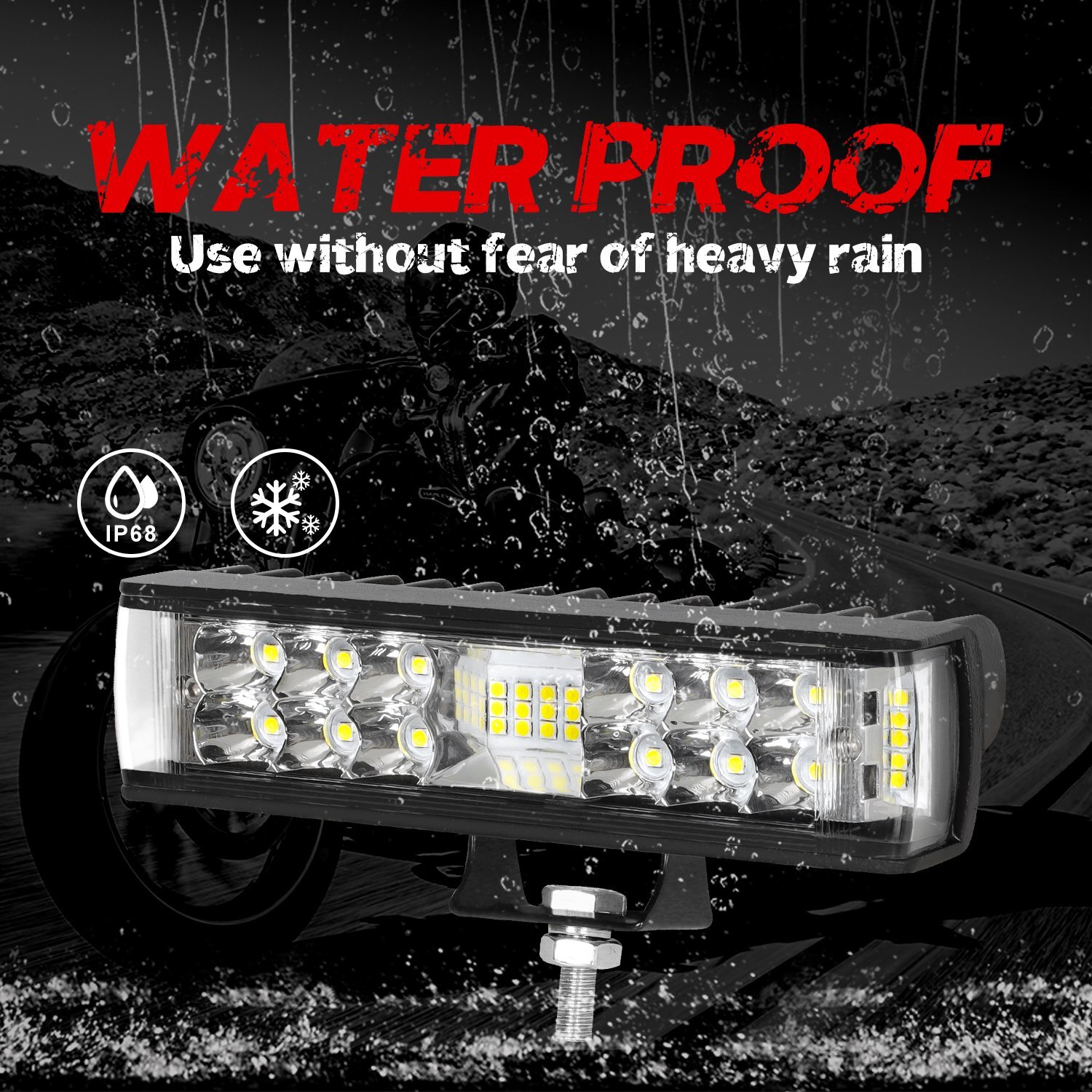 10000Lm Super Bright 6inch Spreader Deck Led Marine Lights (Set of 2) Boat Light