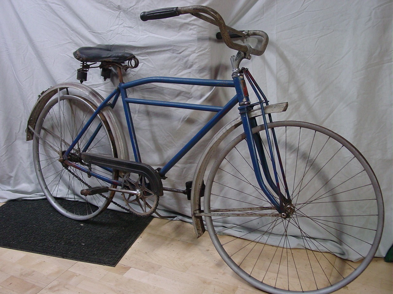 Antique 20's original ELGIN BICYCLE 28" metal clad rims vintage bike project NR