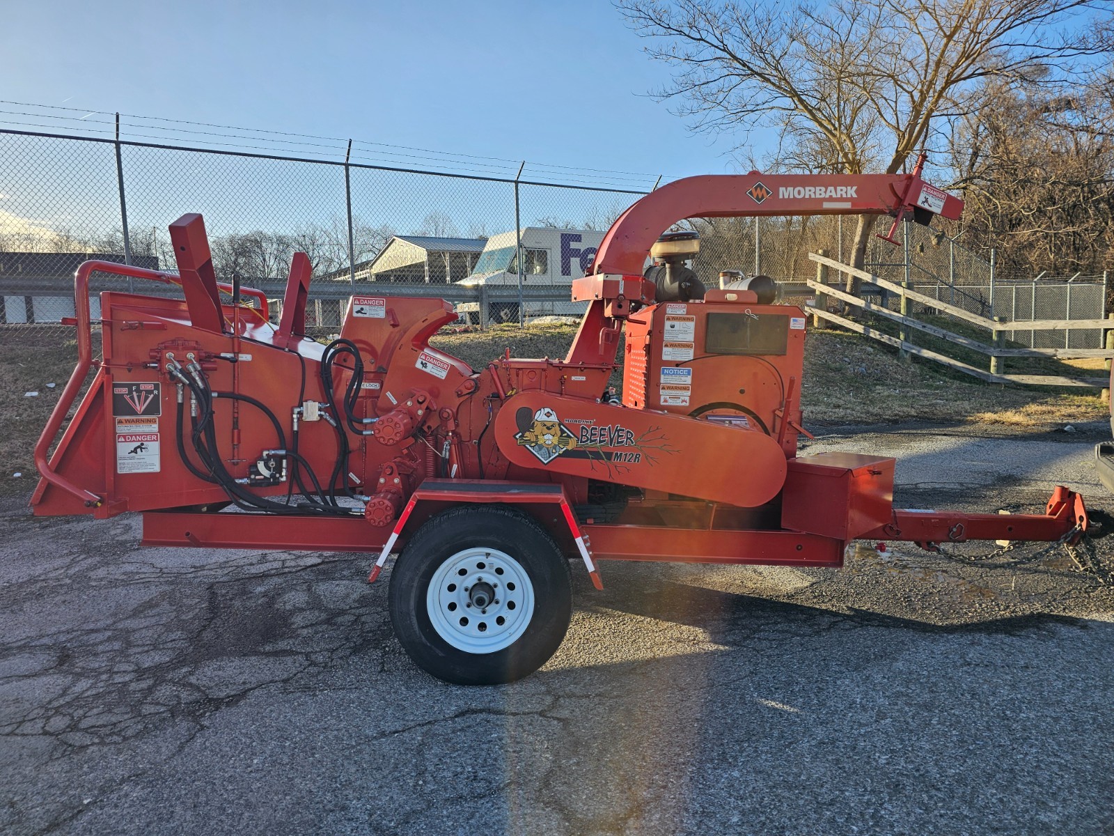 Morbark Beever M12R 367 Hours Auto Feed Perkins Turbo Diesel 12" Wood Chipper