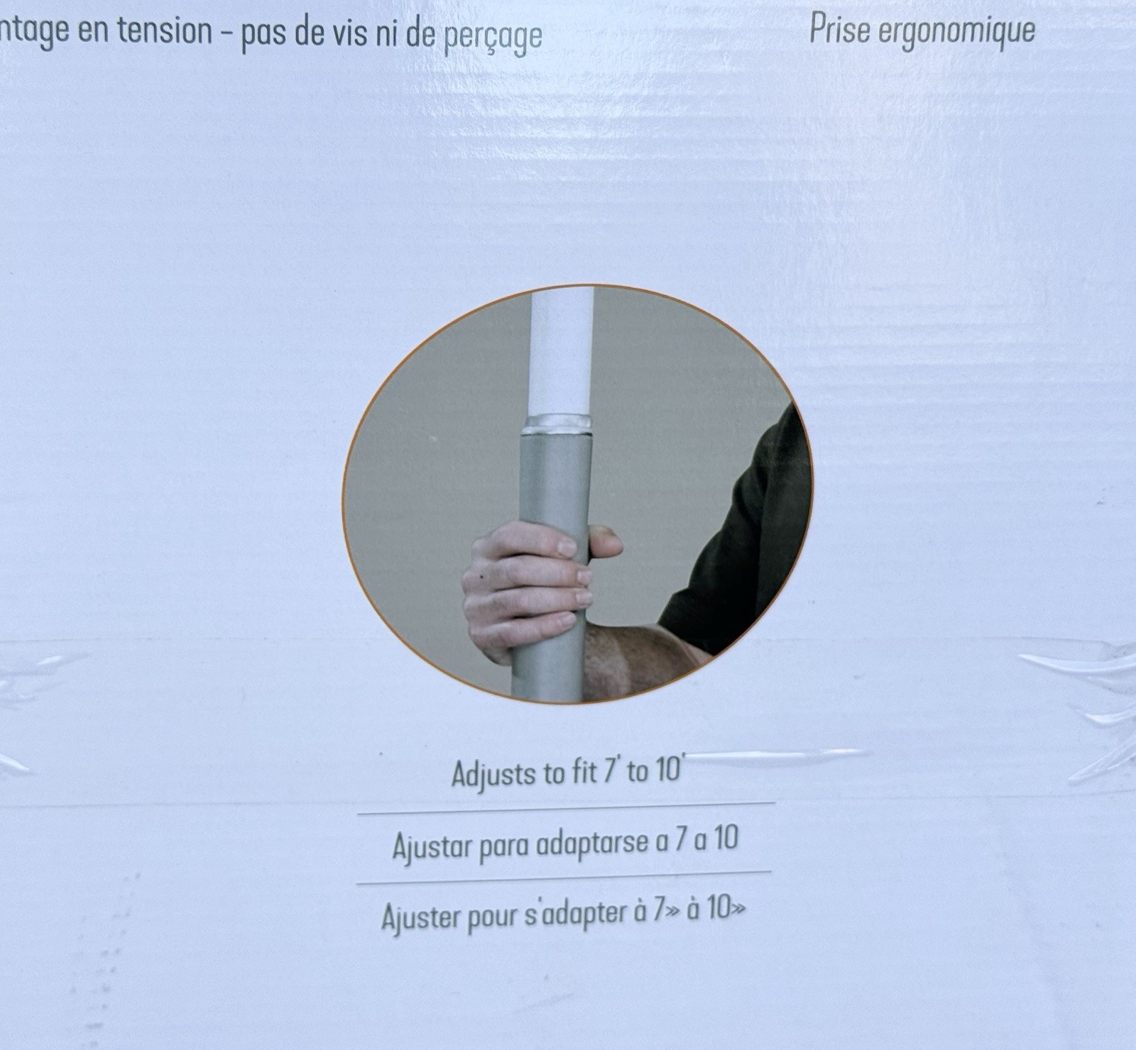 Stander Security Pole 1150-W - Tension Mounted Safety - White