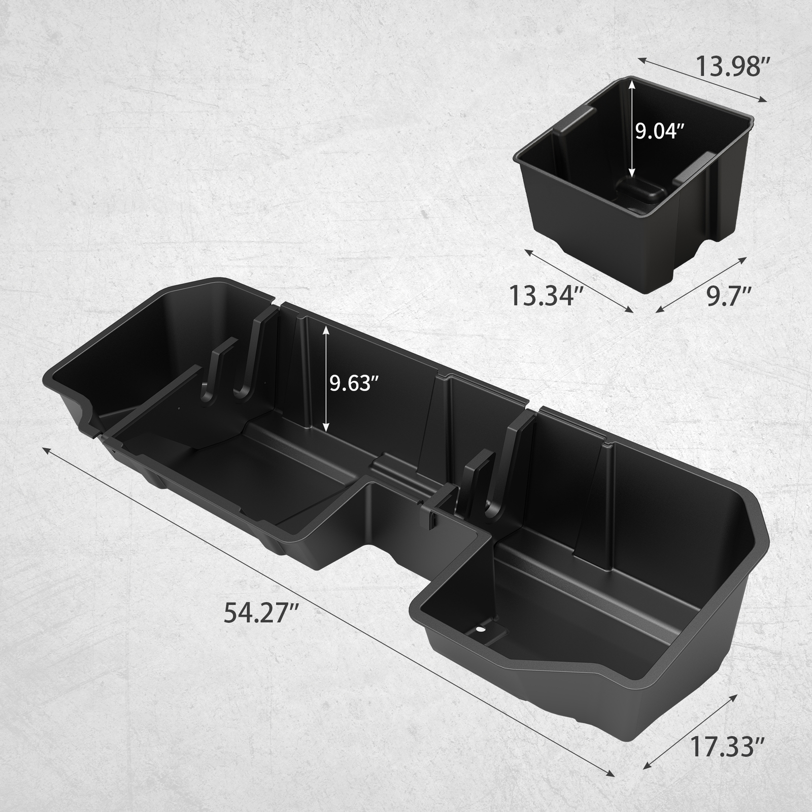 Rear Under Seat Storage for 2019-2024 Silverado Sierra 1500 20-24 2500HD 3500HD