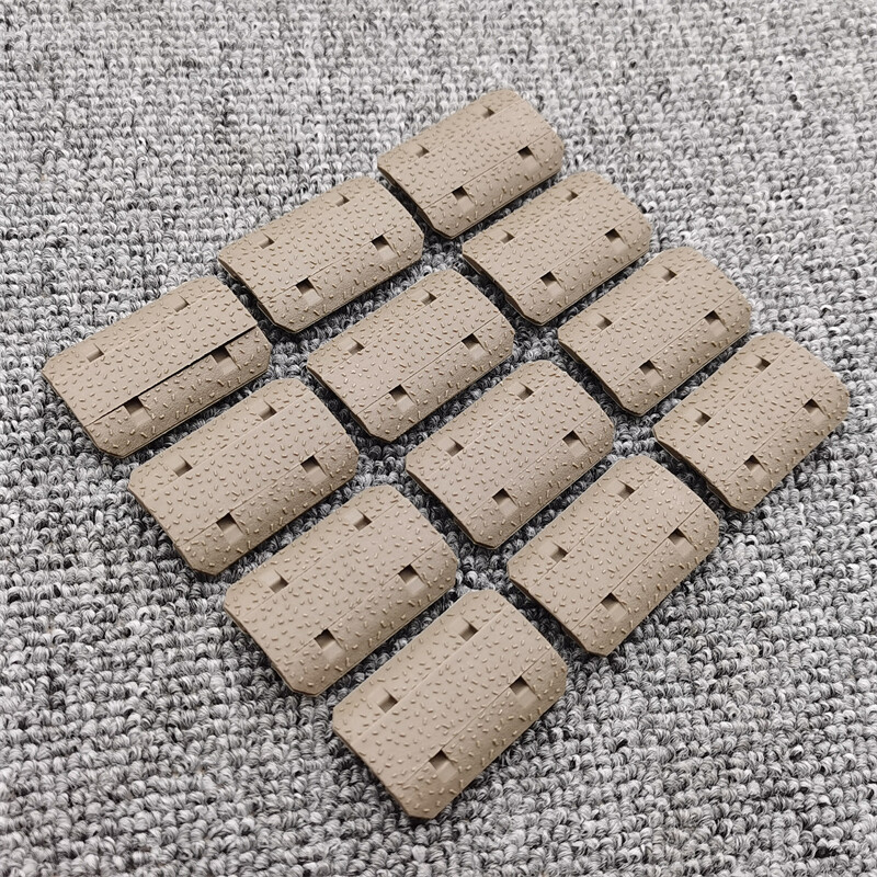 BK/DE M-lok Rail Cover 12 Piece Polymer Mlok System Covers Fit Mlok Rail System