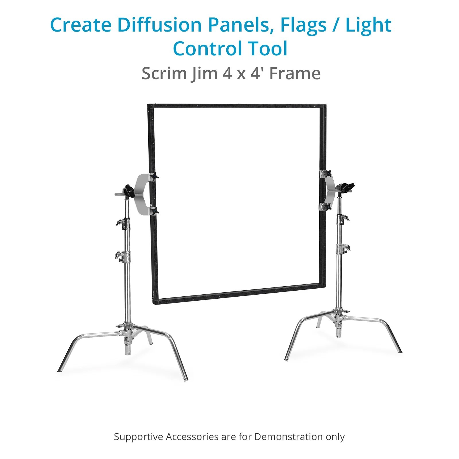 Proaim Framax Scrim Jim Frame (4 x 4') for Photographers & Filmmakers SJ-FRMX-04