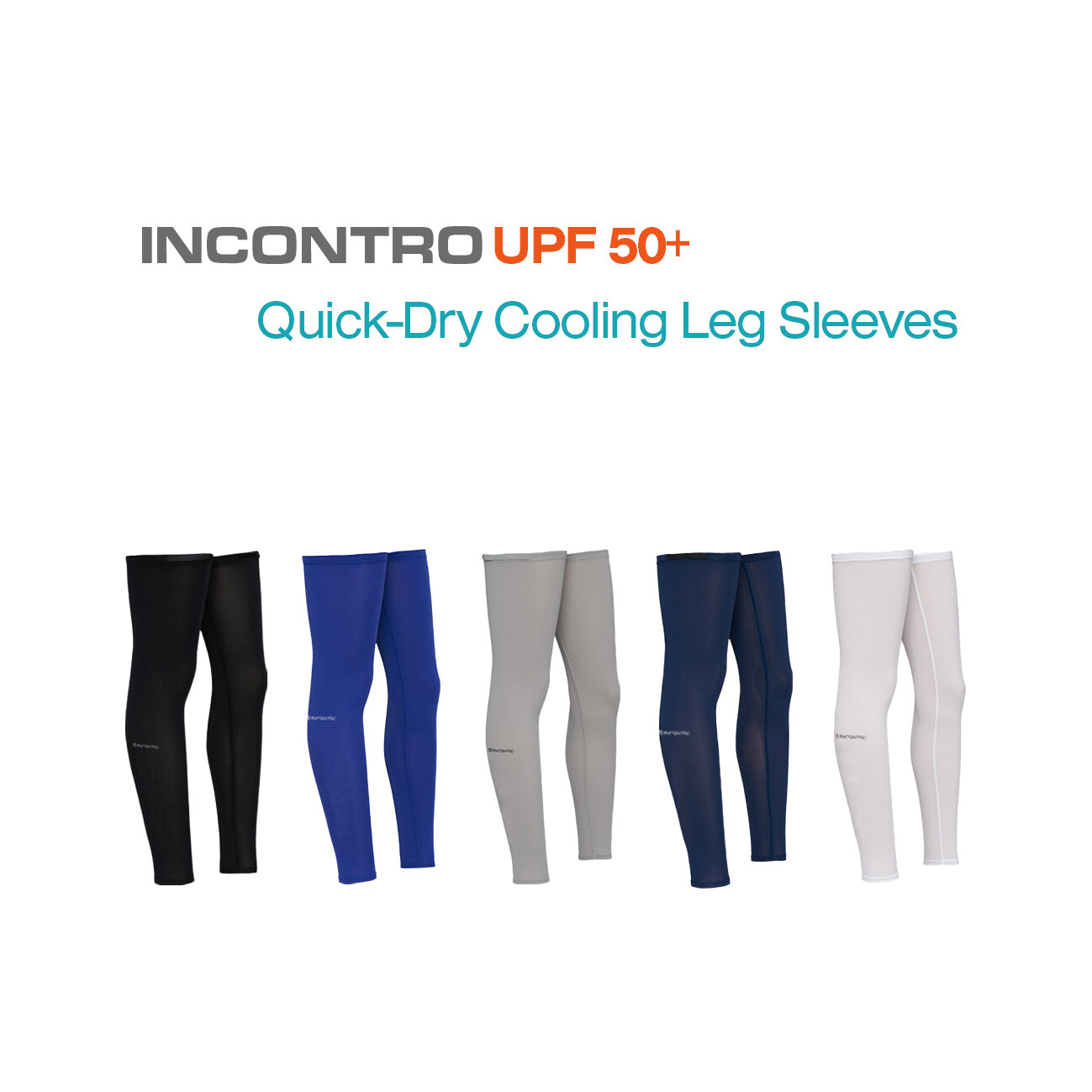 INCONTRO Cooling UV Protection LEG Covers Sleeves Golf Cycling Outdoor MEN WOMEN