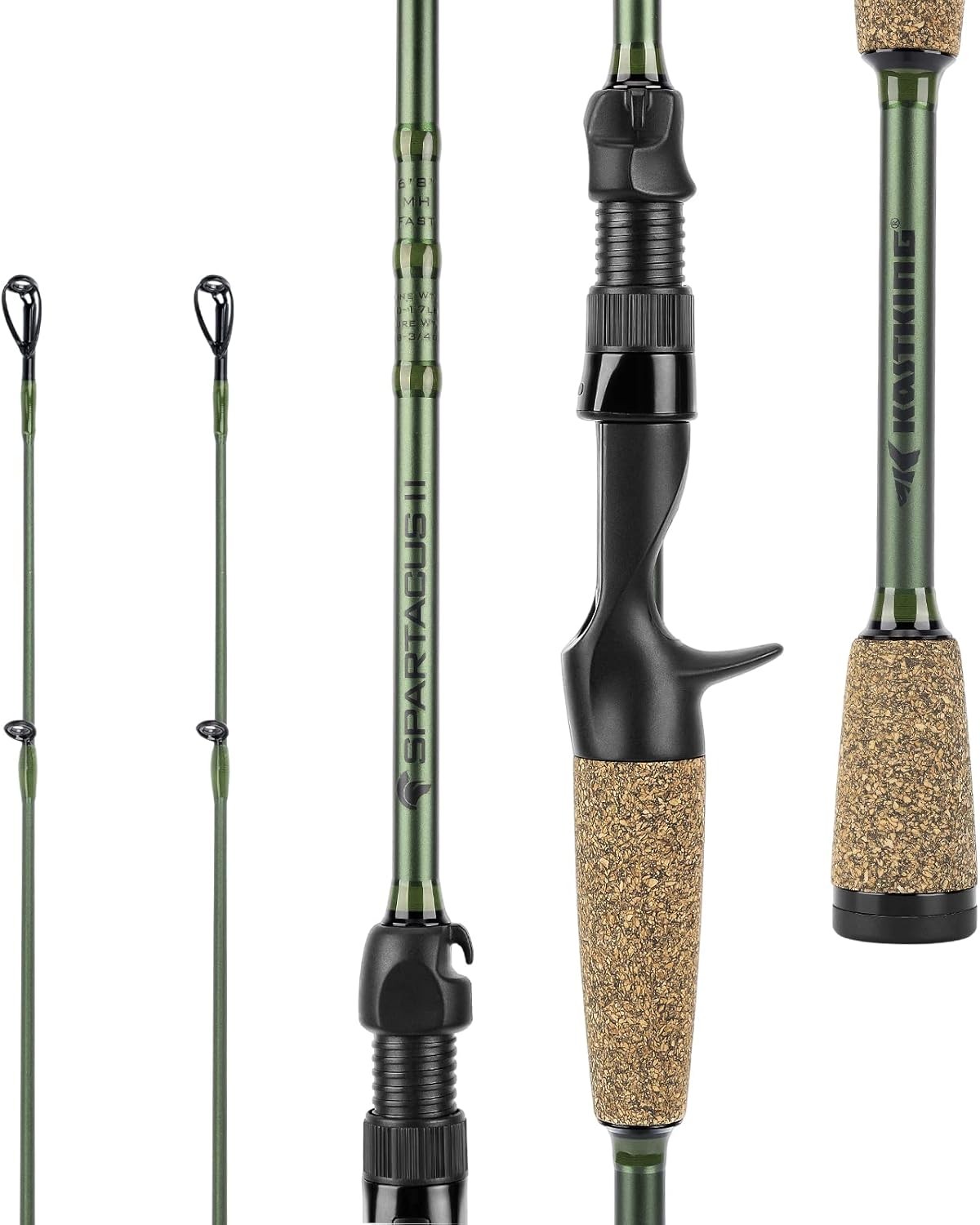 KastKing Spartacus II Fishing Rods - IM6 Graphite Blanks Casting & Spinning Rods