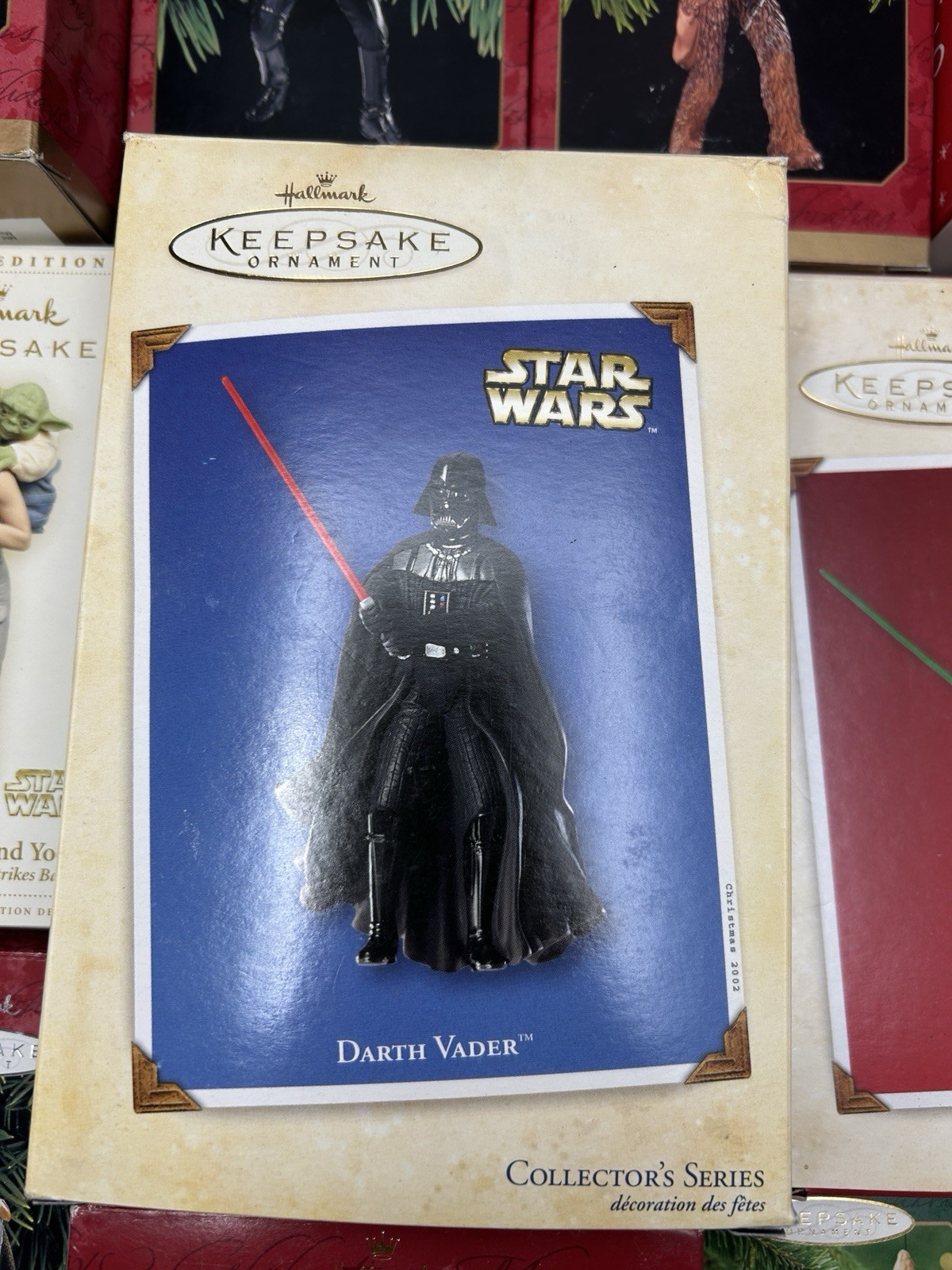 Hallmark Keepsake Star Wars Ornament Lot Boxed Darth Vader Han Solo Boba Fett