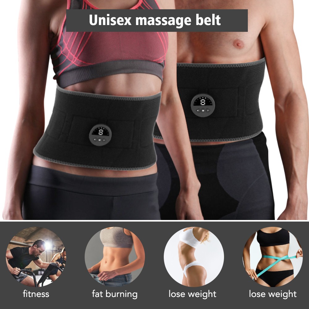 Abdominal EMS Muscle Stimulator Belt Electric Fitness Toning Belly Waist Trainer