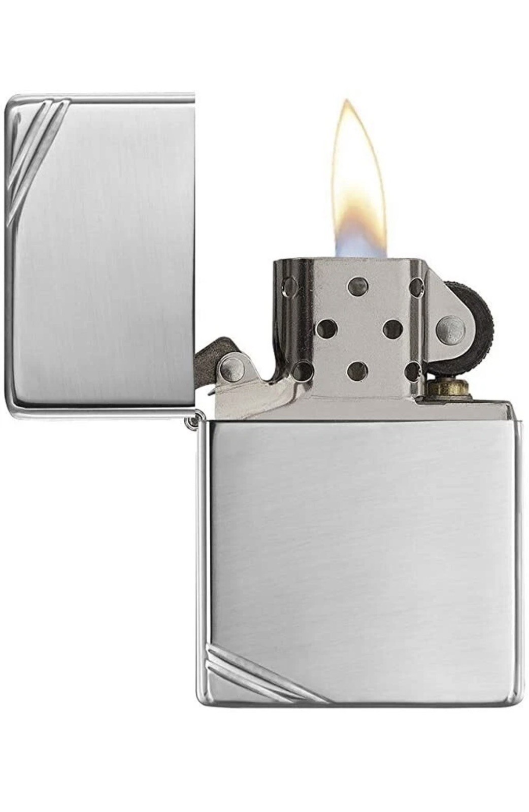 Zippo Windproof Vintage High Polished Chrome Lighter, 1937 Replica, # 260, NIB