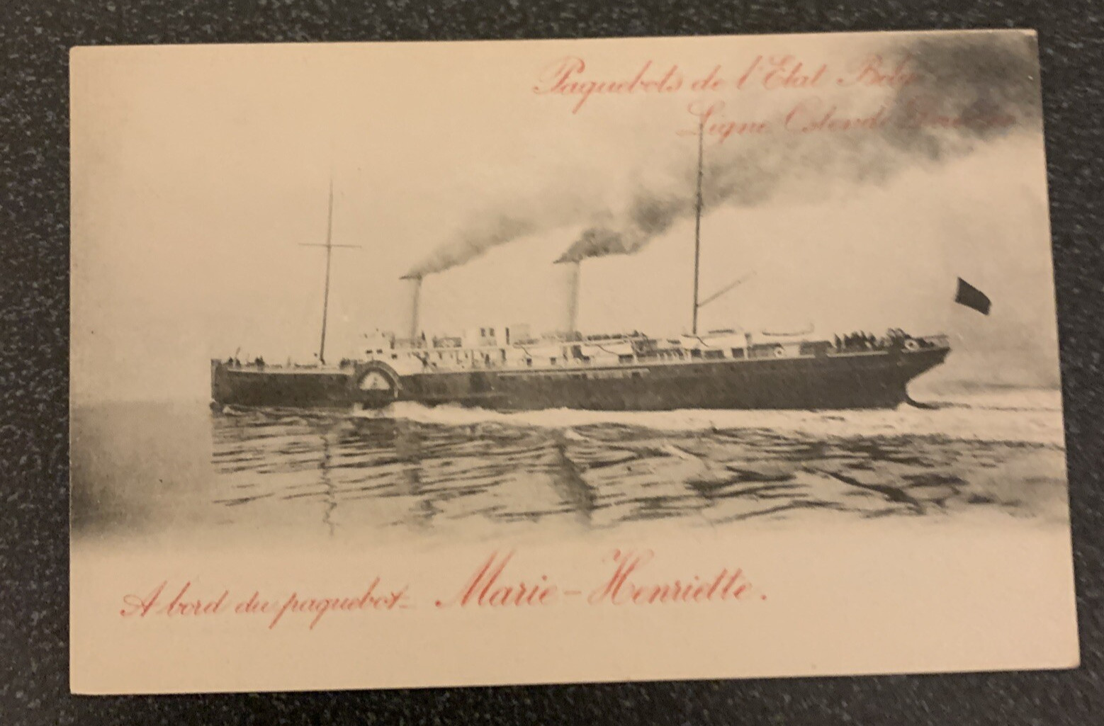 Belgium PAQUEBOT SHIPS 1900s Vintage Postcards x 9 Excellent Condition