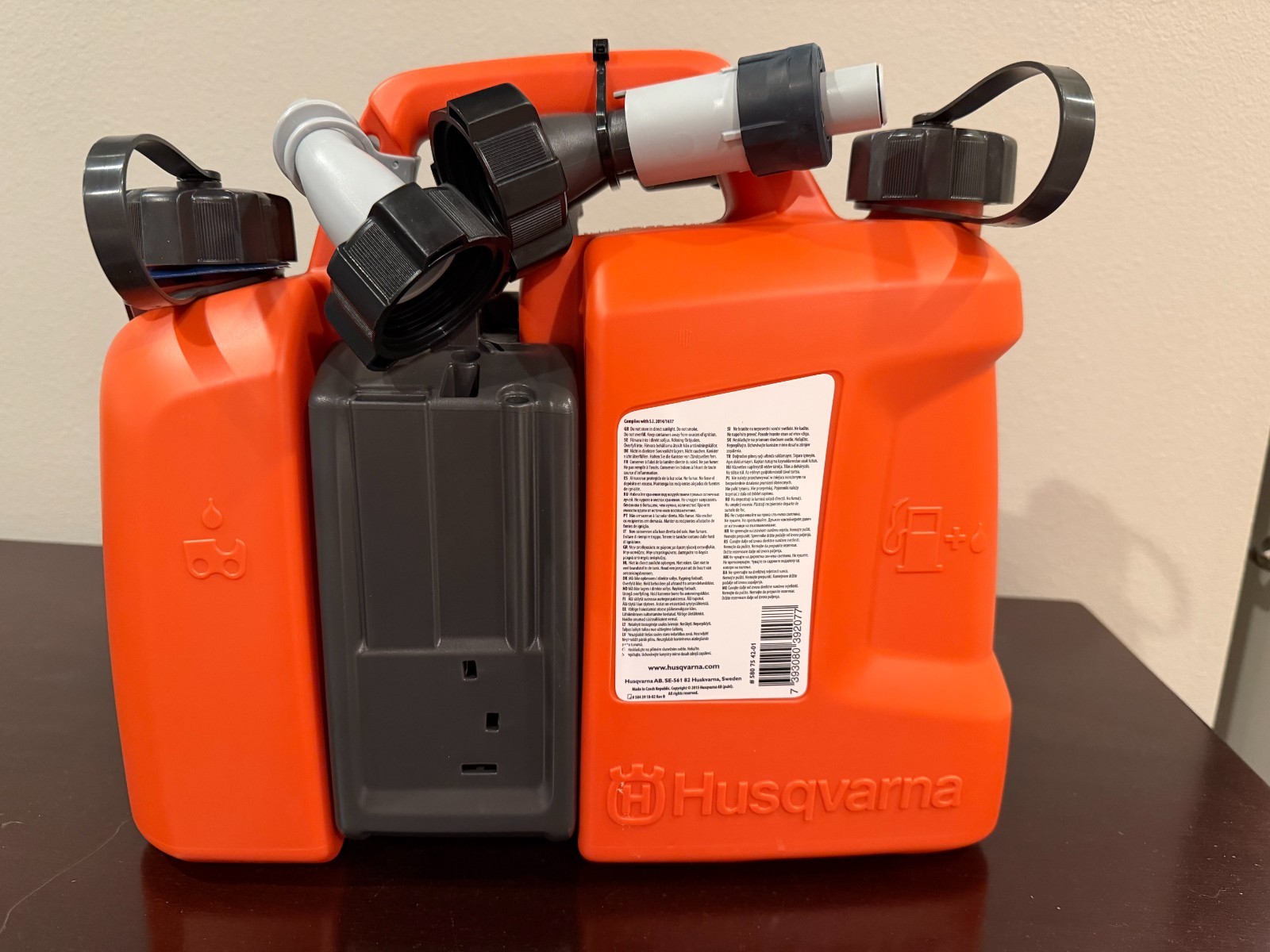 Husqvarna Combi Can - Chainsaw Fuel & Bar Oil (OEM - HEAVY DUTY) 580754201