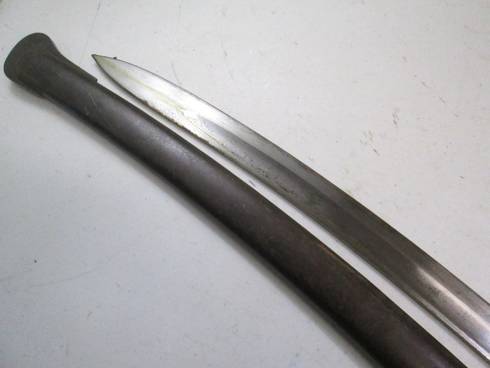 WW1 GEMAN HEAVY ARTILLERY SWORD & SCABBARD DATED 1916 MINTY #L36