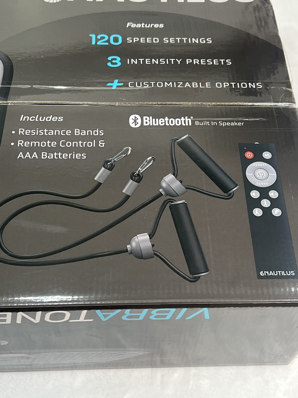 Nautilus VibraTone Fitness Vibration Board Black Pearl Bluetooth Home Gym Use