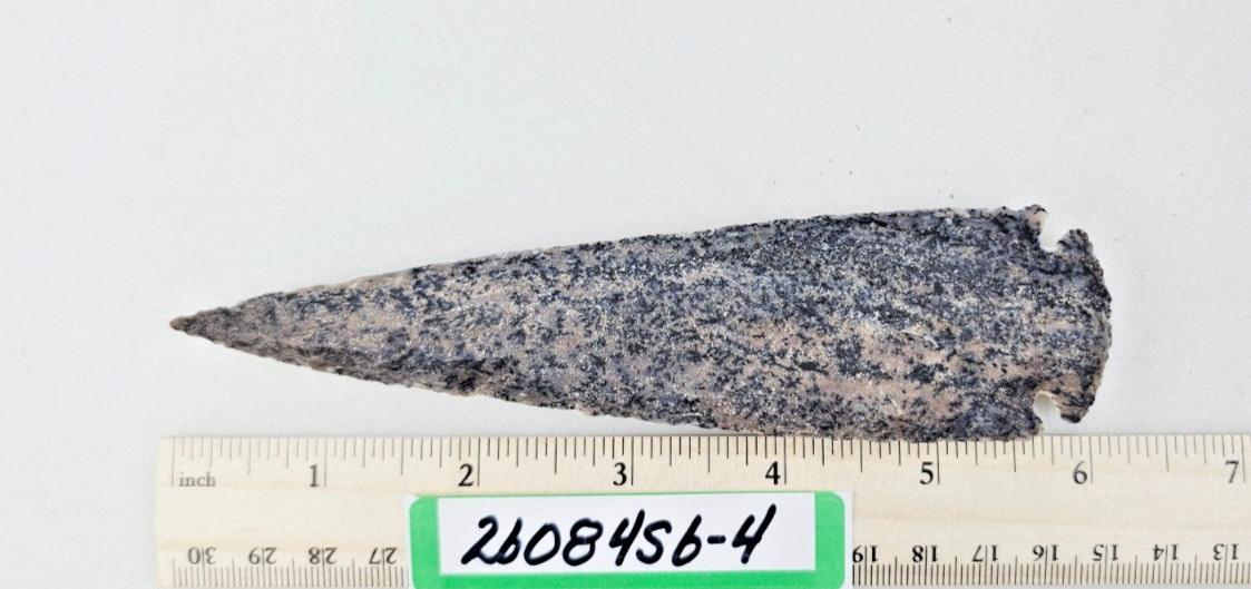 6" Spearhead - Lance Head - Drill Point - Knife - Hand Knapped Agate