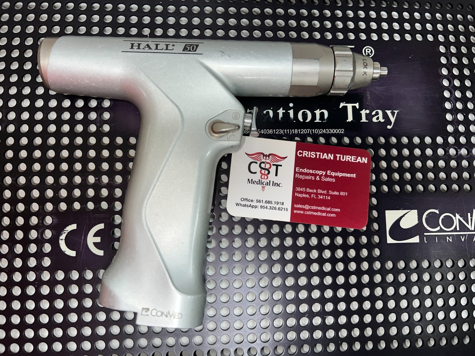 ConMed Hall 50 SET PRO7100B, PRO7300B, PRO7400B, 8 x Attachments, case WARRANTY