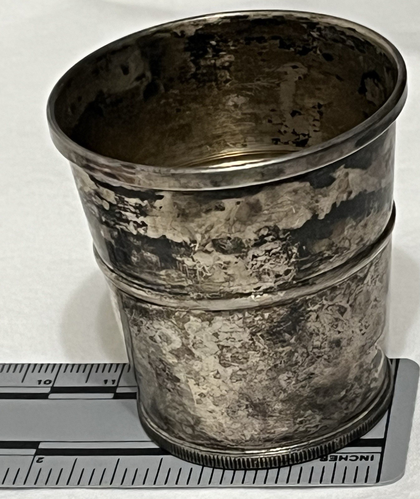 Dwight D. Eisenhower 1972 IKE Dollar Wallace 5215 Sterling Silver Shot / Jigger