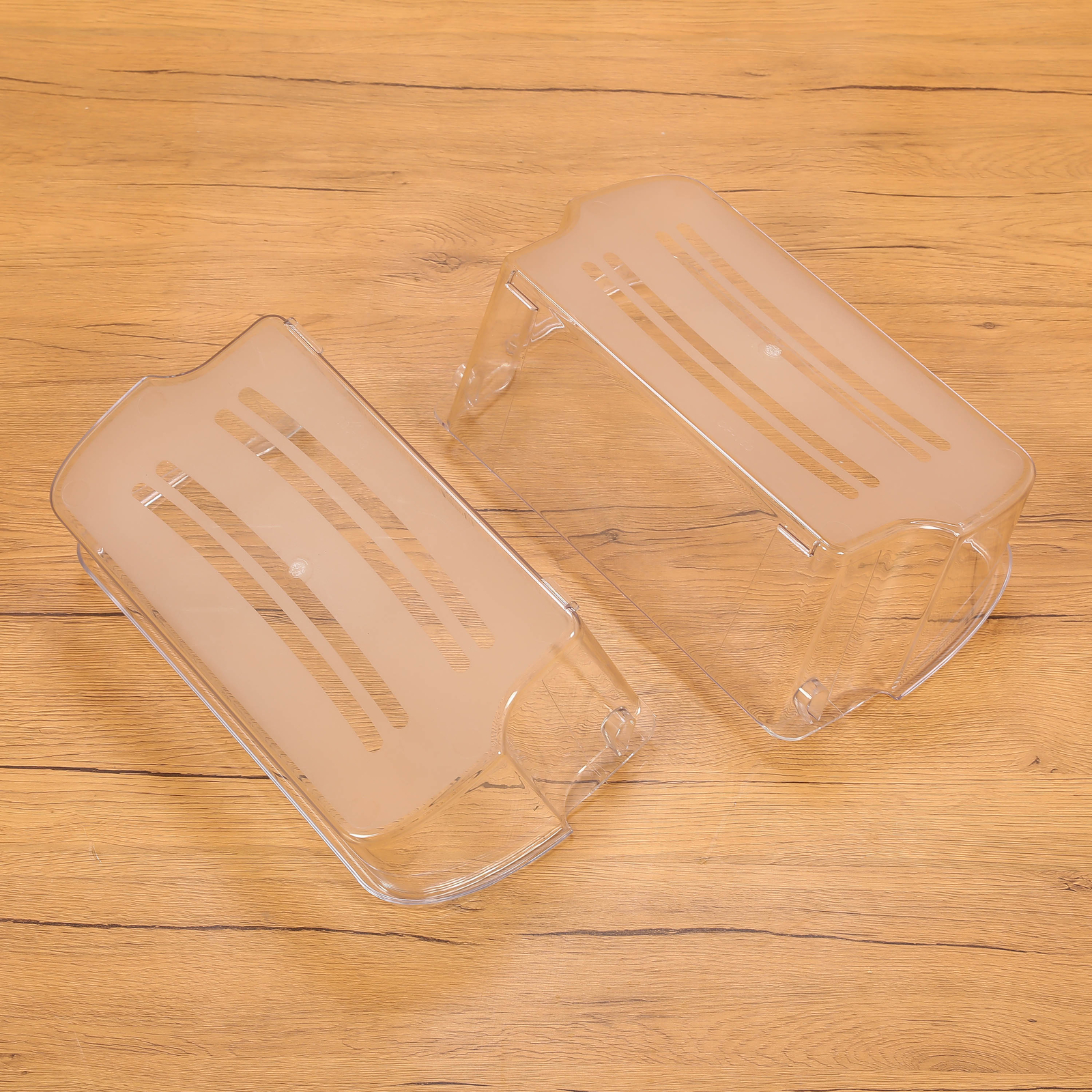 2 Pack Clear Refrigerator Door Bin Shelf #240324502 For Frigidaire Kenmore