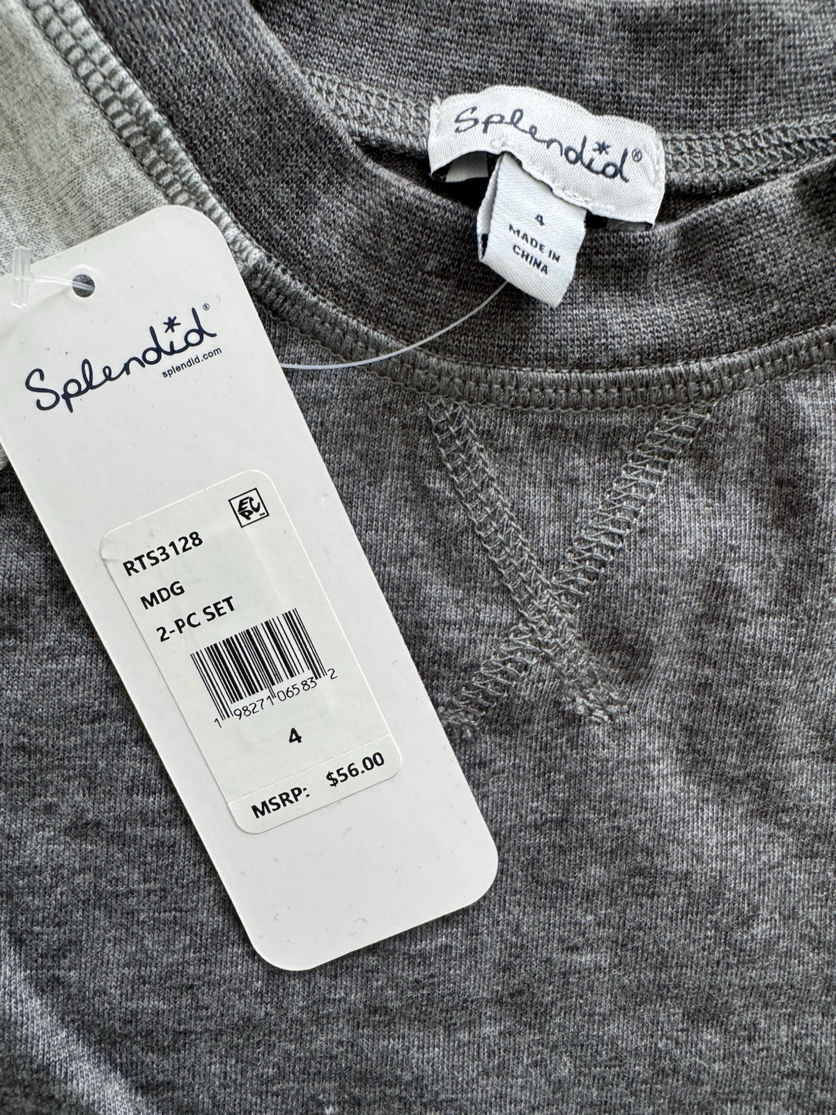 Splendid Toddler Boy Two Tone Long Sleeve Set Joggers Size 4 NWT